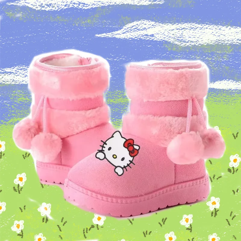 Теплая хлопковая обувь Sanrio для девочек, зимне-осенняя повседневная обувь, ботинки hello kitty, утепленные детские хлопковые сапоги с героями мультфильмов, первые ходунки
Теплая хлопковая обувь Sanrio для девочек, зимне-осенняя повседневная обувь, ботинки hello kitty, утепленные детские хлопковые сапоги с героями мультфильмов, первые ходунки
