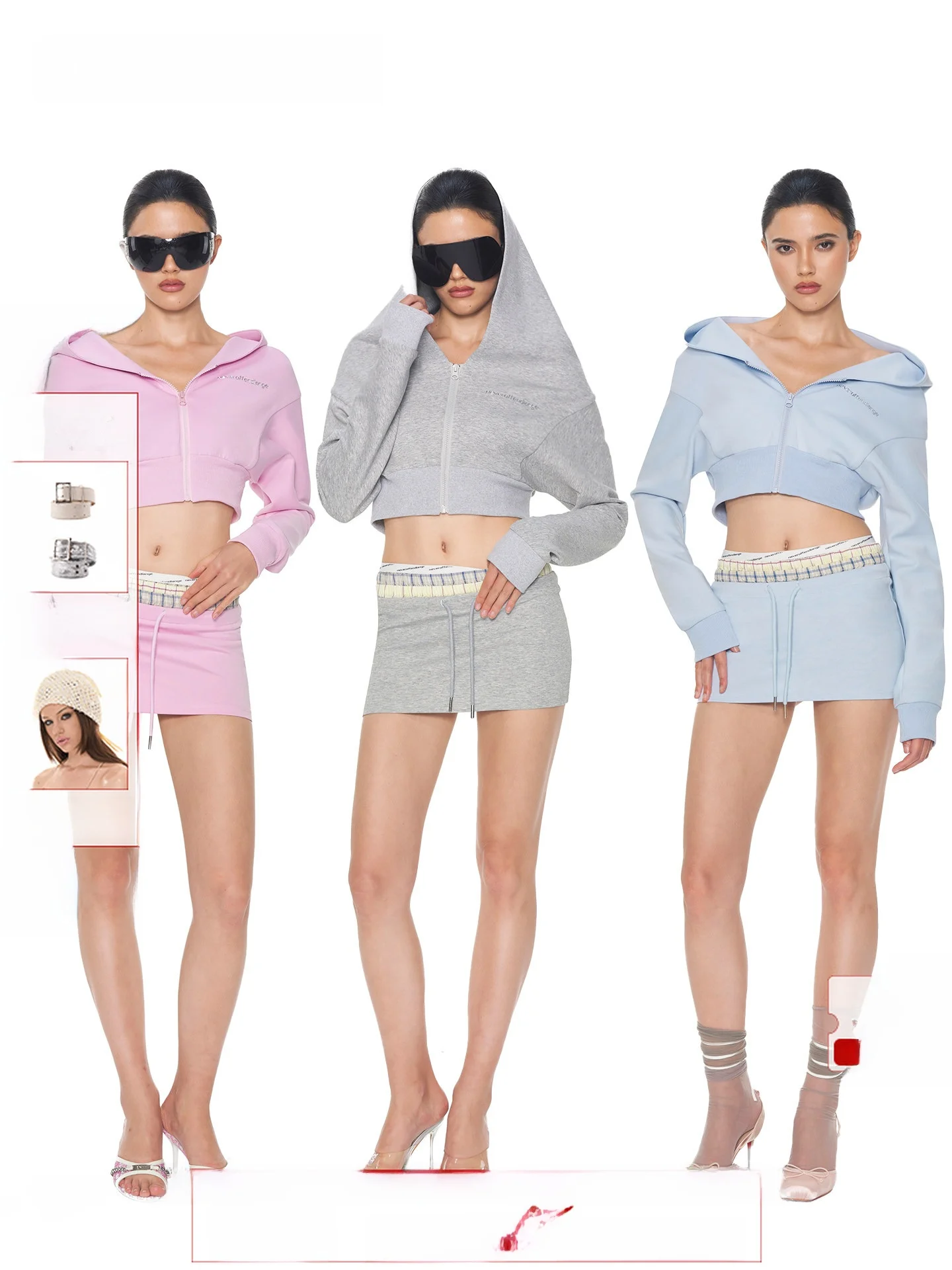 Nola Patchwork Plaid Triple Waist Short Zipper Hoodie Pants Skirt Set Women's Casual Fashion Spring Cotton Elastic Band
Nola Patchwork Plaid Triple Waist Short Zipper Hoodie Pants Skirt Set Women's Casual Fashion Spring Cotton Elastic Band