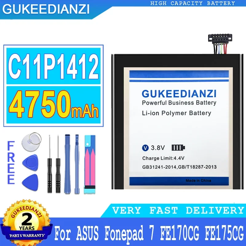 Для ASUS Fonepad 7 FE170CG FE175CG FE171MG ME175CG, C11P1412 аккумулятор для планшета 4750 мАч
Для ASUS Fonepad 7 FE170CG FE175CG FE171MG ME175CG, C11P1412 аккумулятор для планшета 4750 мАч