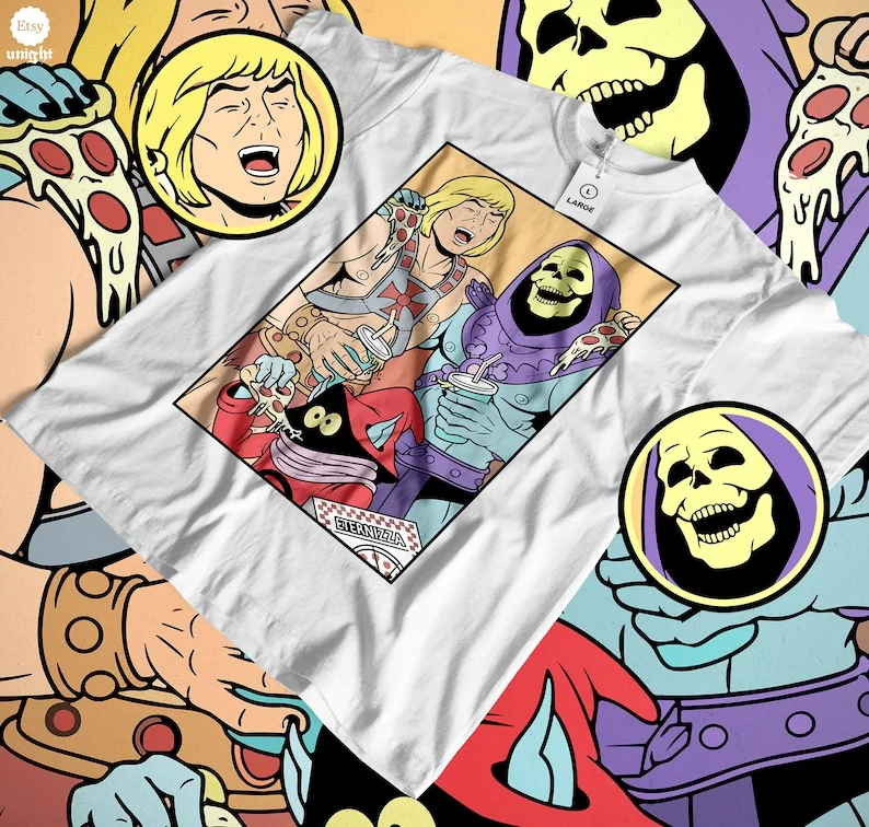 Anime Unisex Masters of Retro T-Shirt - Vintage He-Man Tee, 80s CartoonTop, Fantasy Hero Shirt, Nostalgic Style
Anime Unisex Masters of Retro T-Shirt - Vintage He-Man Tee, 80s CartoonTop, Fantasy Hero Shirt, Nostalgic Style