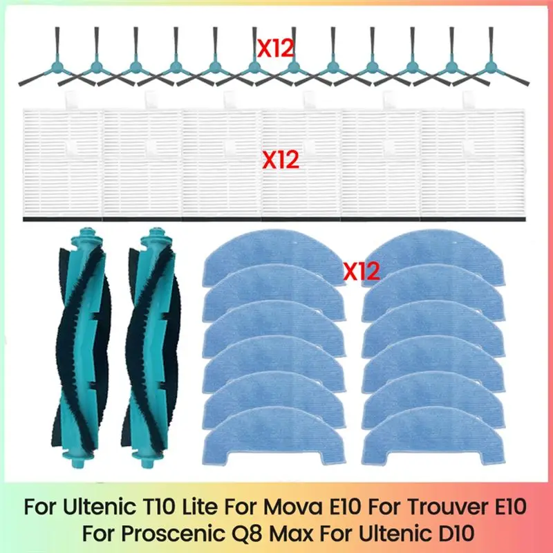 A24F-For Ultenic T10 Lite, Mova E10, Trouver E10 Proscenic Q8 Max Ultenic D10 Vacuum Cleaner Parts Main Side Brush Filter Mop
A24F-For Ultenic T10 Lite, Mova E10, Trouver E10 Proscenic Q8 Max Ultenic D10 Vacuum Cleaner Parts Main Side Brush Filter Mop