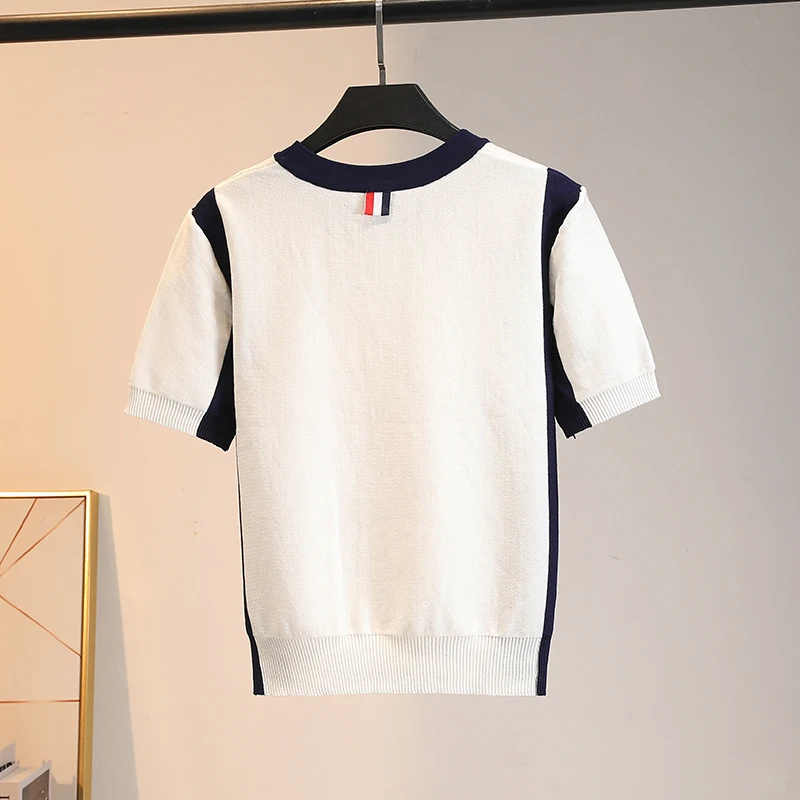 Ice Silk Embroidered Dog T-irt Women's Summer 2024 ort Sve Overhead round Ne Knitwear Faionable Commute Sle
Ice Silk Embroidered Dog T-irt Women's Summer 2024 ort Sve Overhead round Ne Knitwear Faionable Commute Sle