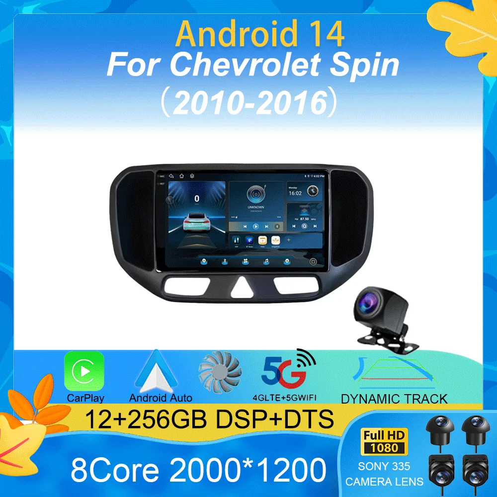 Car Radio Android 14 For Chevrolet Spin 2010 - 2016 Wireless Carplay Stereo Multimedia Video Player Navigation GPS 4G WIFI
Car Radio Android 14 For Chevrolet Spin 2010 - 2016 Wireless Carplay Stereo Multimedia Video Player Navigation GPS 4G WIFI
