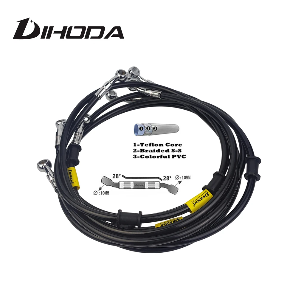 400mm-2400mm Motorcycle accessories black Brake Braid Hose Hydraulic DOT 28° Banjo Line Cable For suzuki honda crf250l Yamaha 
400mm-2400mm Motorcycle accessories black Brake Braid Hose Hydraulic DOT 28° Banjo Line Cable For suzuki honda crf250l Yamaha