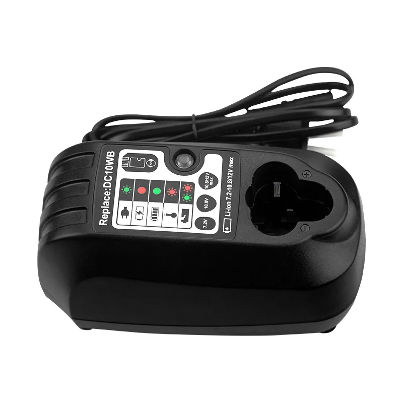 Portable Lithium Battery Charger Power Tool Battery Charger Fast-charging Station Suitable for Makita 7.2–10.8V Li-ion Batteries
Portable Lithium Battery Charger Power Tool Battery Charger Fast-charging Station Suitable for Makita 7.2–10.8V Li-ion Batteries