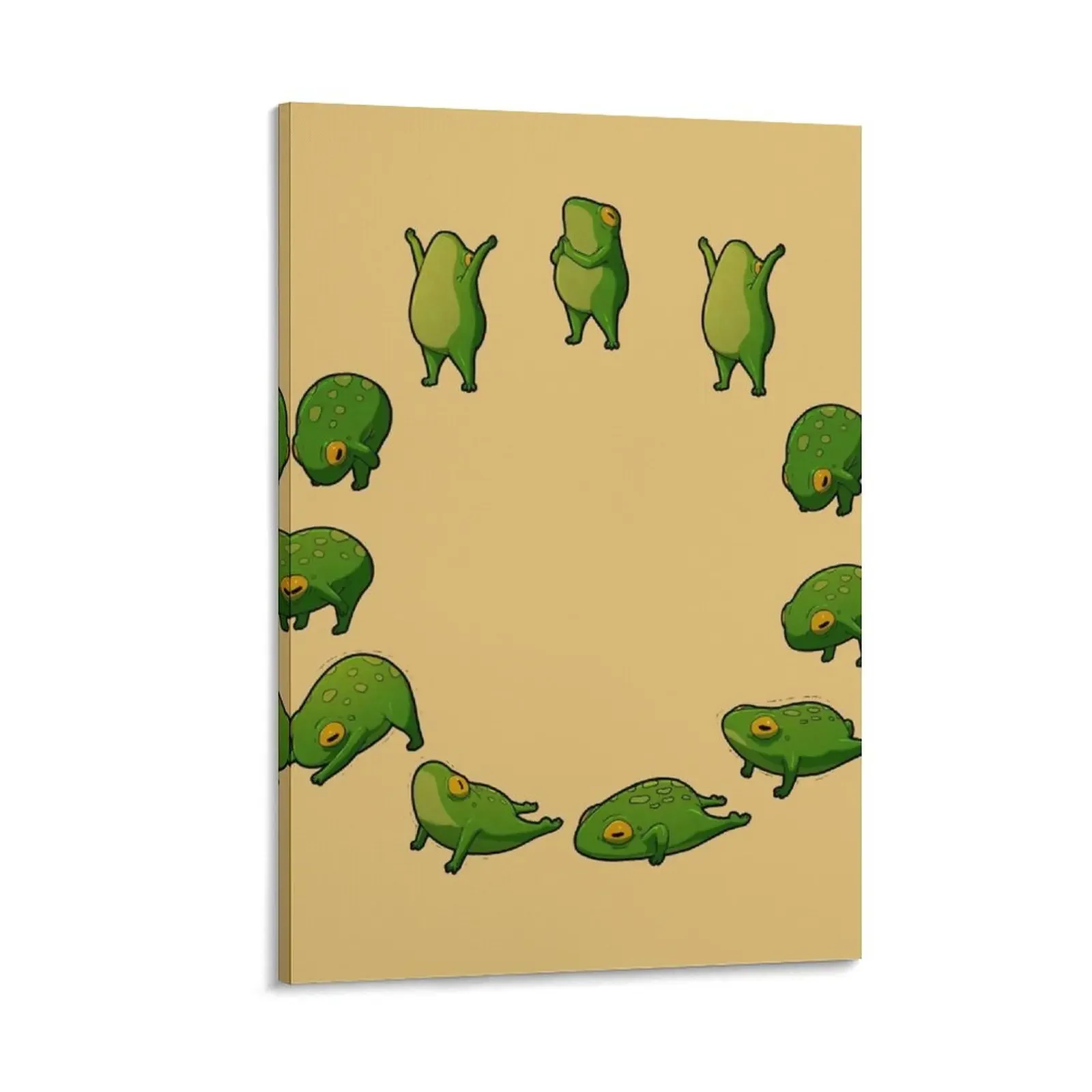 Yoga Frog Sun Salutation (No Arrow) Canvas Painting Decorative picture cute room decor wall decoration painting
Yoga Frog Sun Salutation (No Arrow) Canvas Painting Decorative picture cute room decor wall decoration painting