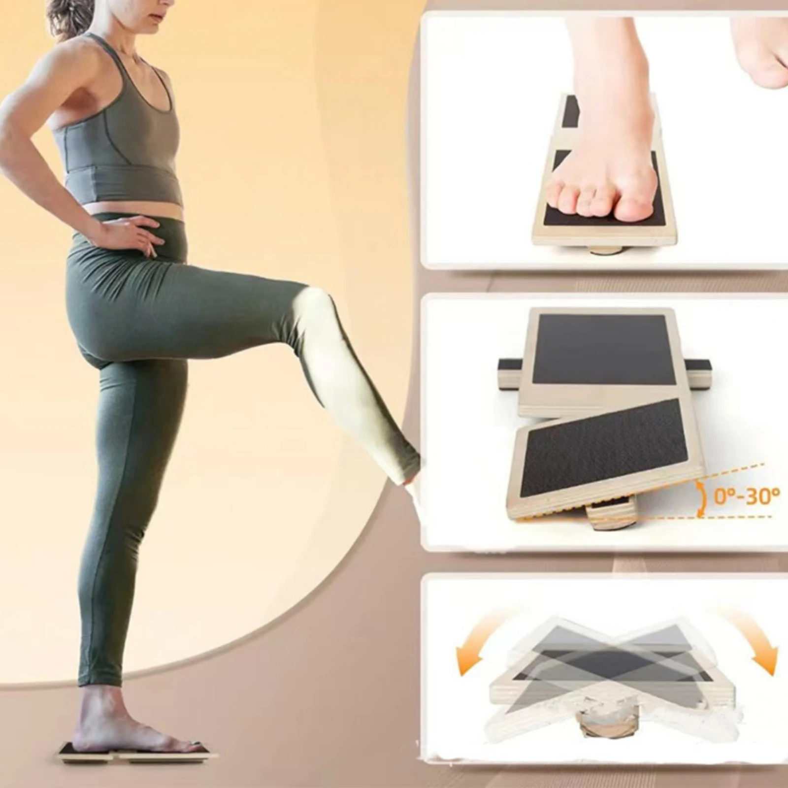 Wooden Balance Board Slanted Design Stretching Board Easy to Clean Fully Assembled
Wooden Balance Board Slanted Design Stretching Board Easy to Clean Fully Assembled