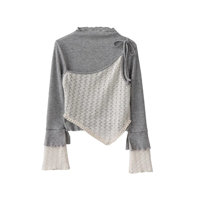 Y2K Sweet Spicy T Shirt Women Spring Niche Design Lace Stitching Fake Two Piece Top Style
Y2K Sweet Spicy T Shirt Women Spring Niche Design Lace Stitching Fake Two Piece Top Style