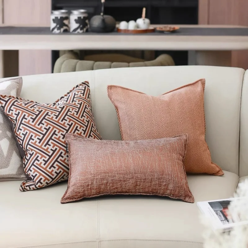 Orange Brown Pillows Luxury Geometric Cushion Case Modern Herringbone Decorative Pillow Cover For Sofa Chair Home Decoration
Orange Brown Pillows Luxury Geometric Cushion Case Modern Herringbone Decorative Pillow Cover For Sofa Chair Home Decoration