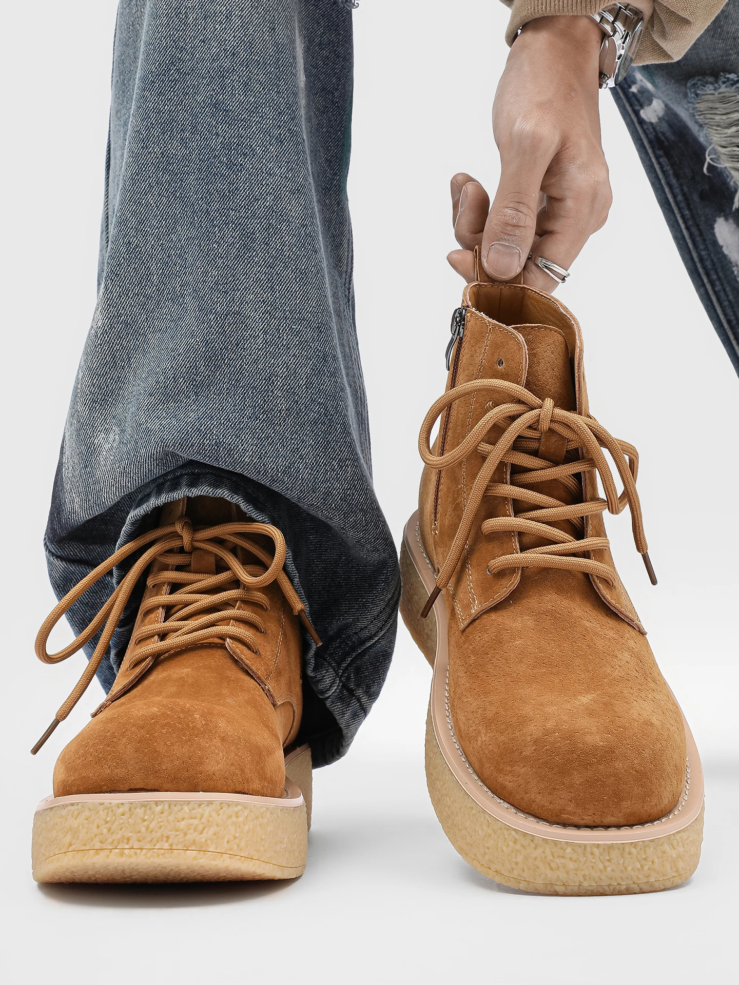 Men's Mid-Calf Genuine Leather Boots Breathable Fleece Work Boots British Style Retro Short Boots for Youth
Men's Mid-Calf Genuine Leather Boots Breathable Fleece Work Boots British Style Retro Short Boots for Youth