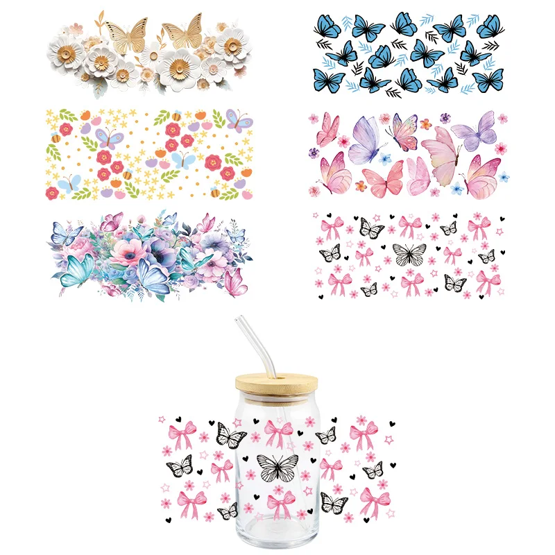 Cartoon UV DTF Wrap Transfer Stickers Cartoon Cute Butterfly Design DIY DTF Wrap For Glasses Cups Botles Waterproof Decal
Cartoon UV DTF Wrap Transfer Stickers Cartoon Cute Butterfly Design DIY DTF Wrap For Glasses Cups Botles Waterproof Decal
