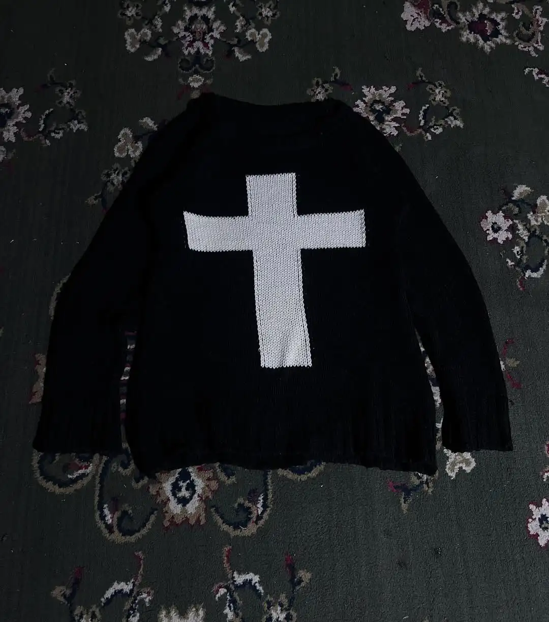 Autumn And Winter Street Casual Punk Pullover New Round Neck long-Sleeved y2k Cross Print Knitted Warm Versatile Women's Sweater
Autumn And Winter Street Casual Punk Pullover New Round Neck long-Sleeved y2k Cross Print Knitted Warm Versatile Women's Sweater