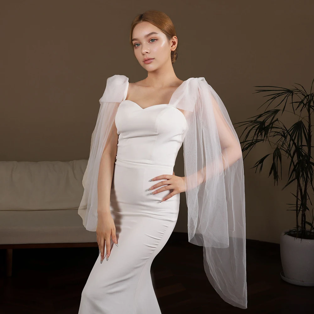 Свадебная шаль с бабочкой, белый свет цвета слоновой кости, съемная шаль с крыльями, мягкий легкий тюль, свадебный аксессуар, покрытие на плечо GP11
Свадебная шаль с бабочкой, белый свет цвета слоновой кости, съемная шаль с крыльями, мягкий легкий тюль, свадебный аксессуар, покрытие на плечо GP11