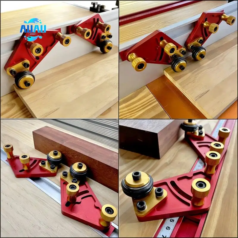 AUAU-Bearing Roller Feeder, Upgraded Aluminum Alloy Feather Loc Board, Table Saw Feeding Safety Propelling Tool
AUAU-Bearing Roller Feeder, Upgraded Aluminum Alloy Feather Loc Board, Table Saw Feeding Safety Propelling Tool