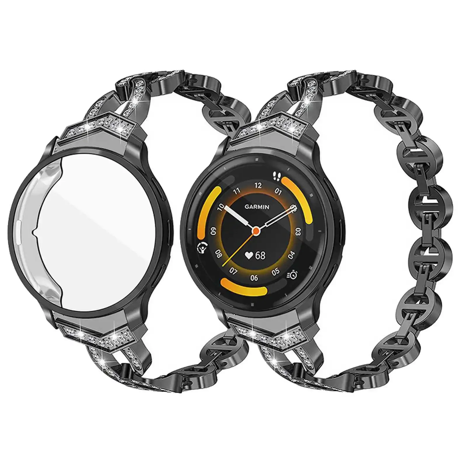 Браслет из нержавеющей стали с алмазным металлическим ремешком для Garmin CAME 3S/Vivoactive
Браслет из нержавеющей стали с алмазным металлическим ремешком для Garmin CAME 3S/Vivoactive