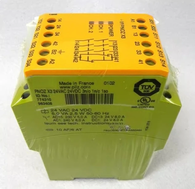 1 шт. новые реле безопасности x3p 777310 777313 774318 774314 774730 774738
1 шт. новые реле безопасности x3p 777310 777313 774318 774314 774730 774738