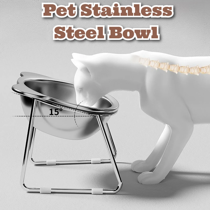 Stainless Steel Elevated Pet Bowl Cat Dog Feeder Neck Support Non Slip Water Dish Dual Bowl Food Water Anti Spill New Home Use、
Stainless Steel Elevated Pet Bowl Cat Dog Feeder Neck Support Non Slip Water Dish Dual Bowl Food Water Anti Spill New Home Use、