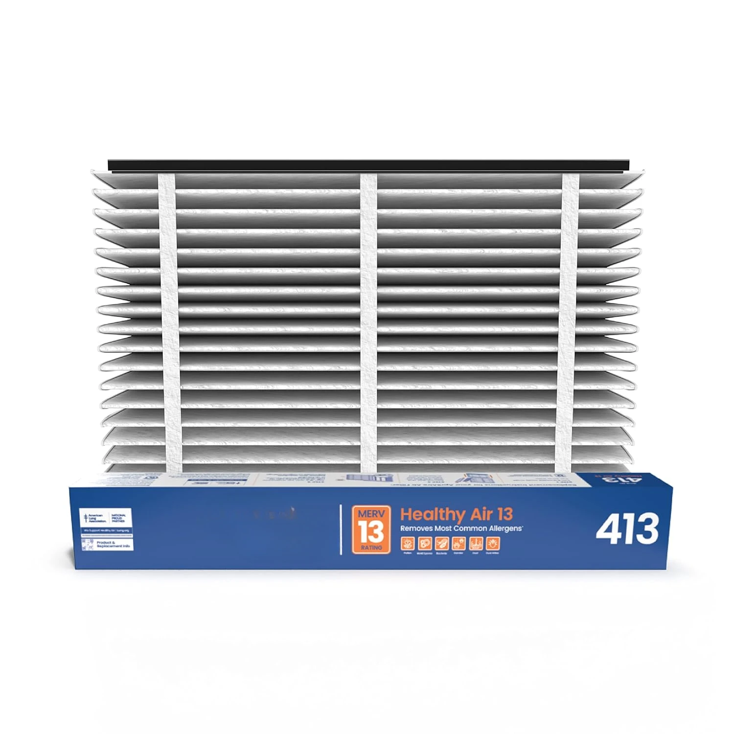 413 Replacement Filter for Whole House Air Purifiers - MERV 13, Healthy Home Allergy, 16x25x4 Air
413 Replacement Filter for Whole House Air Purifiers - MERV 13, Healthy Home Allergy, 16x25x4 Air