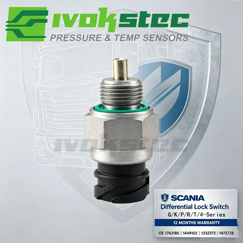 Differential Lock Switch 1743180 For Scania 4-Series G 230 K 310 P 230 R 730 T 470 95-19 Touring HD 121 1449102 1232372 1472738
Differential Lock Switch 1743180 For Scania 4-Series G 230 K 310 P 230 R 730 T 470 95-19 Touring HD 121 1449102 1232372 1472738