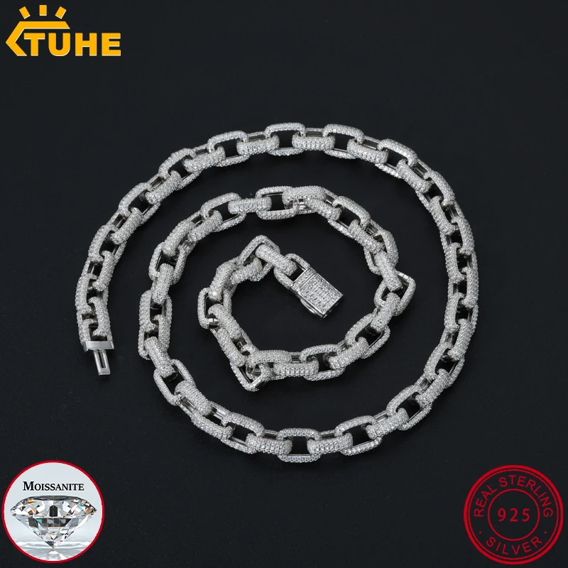TUHE Hip Hop Unisex High Quality VVS1 Moissanite Round Necklace 925 Silver For Men Hip Hop Jewelry
TUHE Hip Hop Unisex High Quality VVS1 Moissanite Round Necklace 925 Silver For Men Hip Hop Jewelry