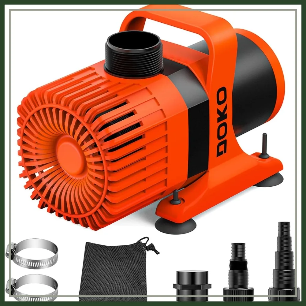 3200GPH Submersible Water Pump with 20FT Cord, 21FT Lift, 300W Ultra Quiet for Pond, Aquarium, Waterfall, Fish Tank, Hydroponic
3200GPH Submersible Water Pump with 20FT Cord, 21FT Lift, 300W Ultra Quiet for Pond, Aquarium, Waterfall, Fish Tank, Hydroponic