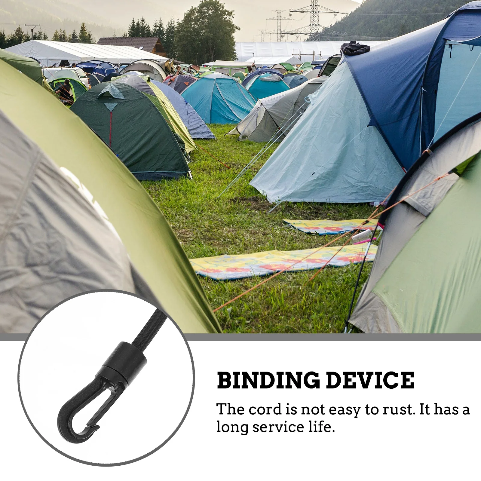 6pcs Binding Rope Sturdy Elastic Cord Lashing Cargo Tightening Hook Fastening Belt Outdoor Transport AntiRust Rubber
6pcs Binding Rope Sturdy Elastic Cord Lashing Cargo Tightening Hook Fastening Belt Outdoor Transport AntiRust Rubber