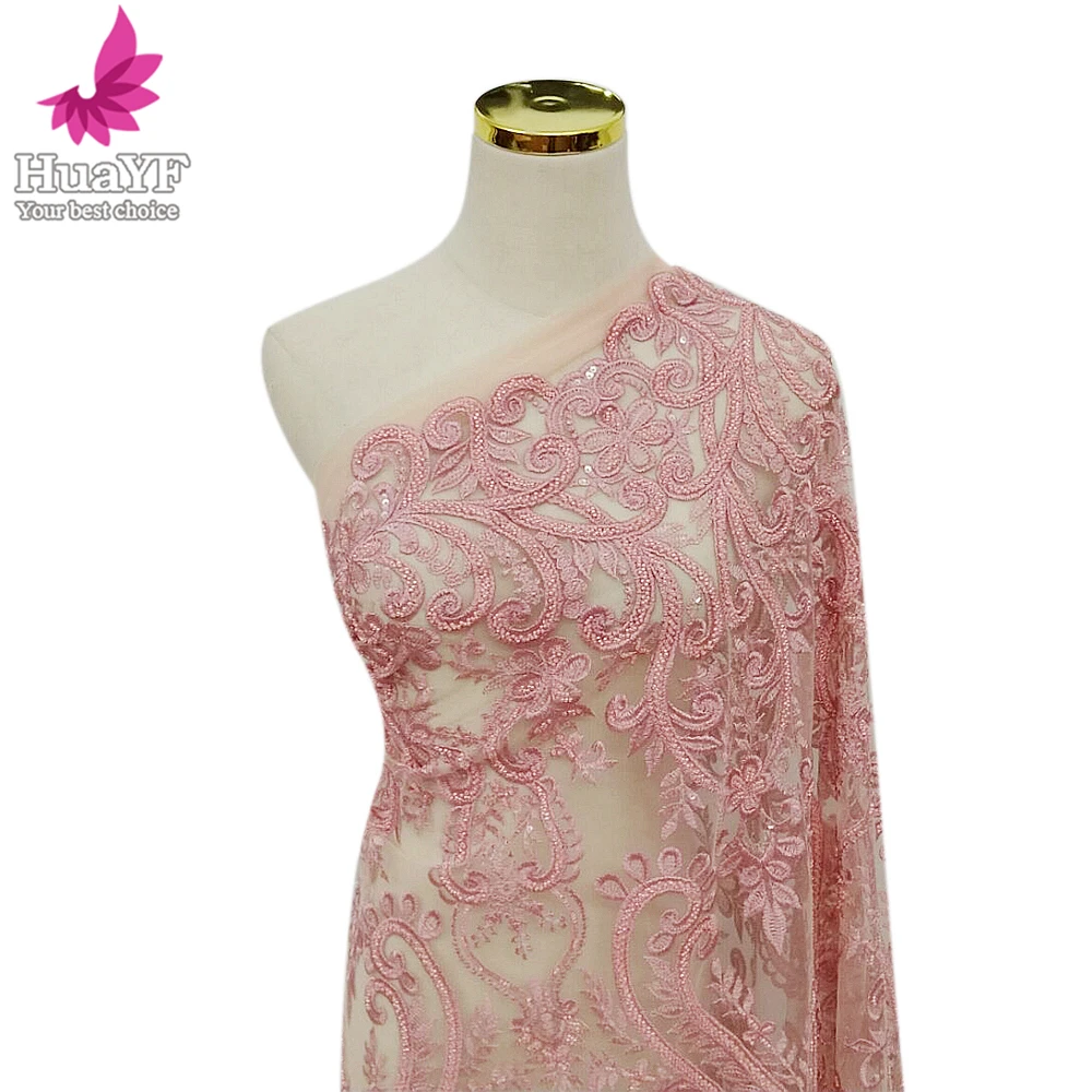 1 Yard Hot Selling Light Pink Luxury Embroidery Stones Tulle Sequins Lace Collection Dress Beaded Fabric HY1792-4
1 Yard Hot Selling Light Pink Luxury Embroidery Stones Tulle Sequins Lace Collection Dress Beaded Fabric HY1792-4