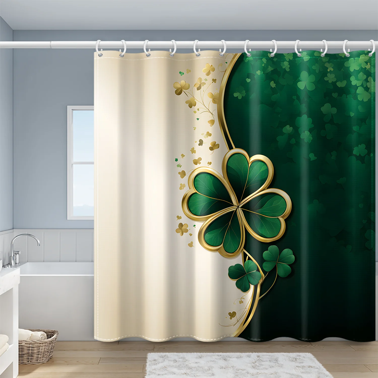 Занавеска для душа Green Clover — декор для ванны в разных стилях, идеально подходит для тех, кто любит, вдохновленный природой и практичным дизайном
Занавеска для душа Green Clover — декор для ванны в разных стилях, идеально подходит для тех, кто любит, вдохновленный природой и практичным дизайном