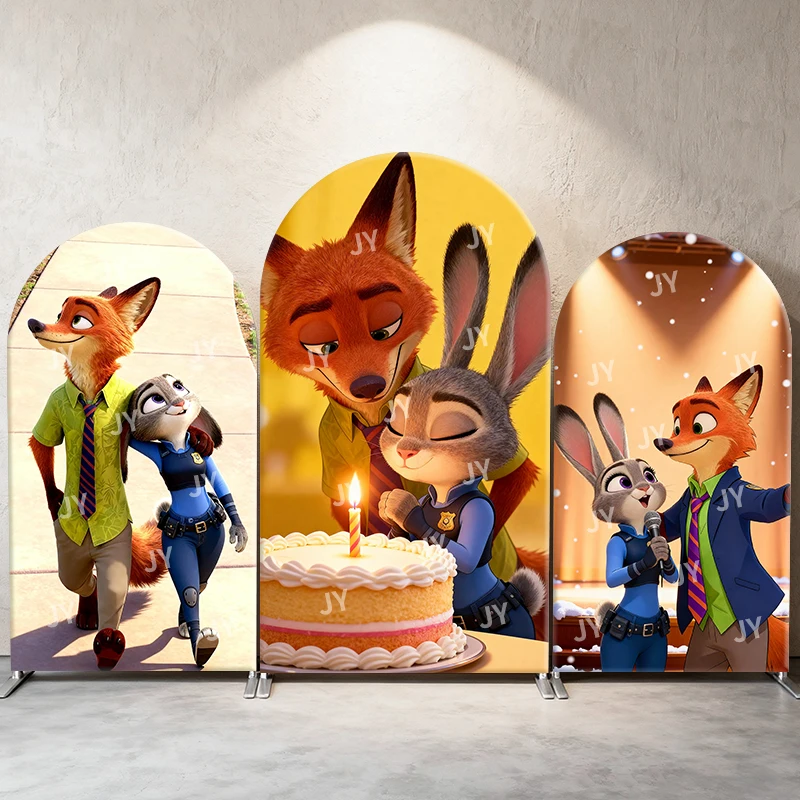 Zootopia Nick And Judy Arch Backdrop Cover Birthday Cake Scene Cartoon Theme Kids Party Photo Booth Decor Background
Zootopia Nick And Judy Arch Backdrop Cover Birthday Cake Scene Cartoon Theme Kids Party Photo Booth Decor Background