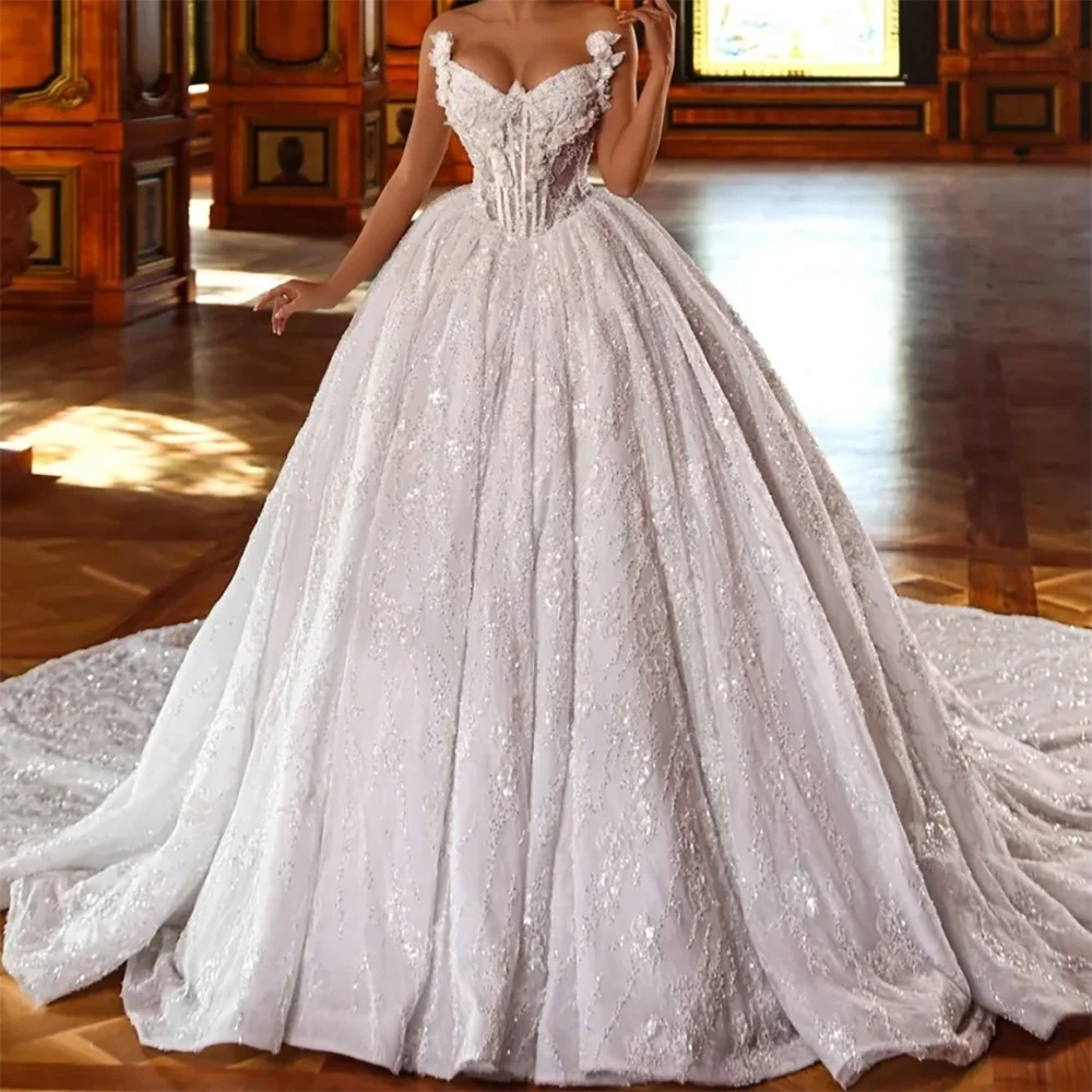 Luxury V-Neck Sequind Beading Pleat A-Line Bride Wedding Dresses Bridal Gowns Customized
Luxury V-Neck Sequind Beading Pleat A-Line Bride Wedding Dresses Bridal Gowns Customized