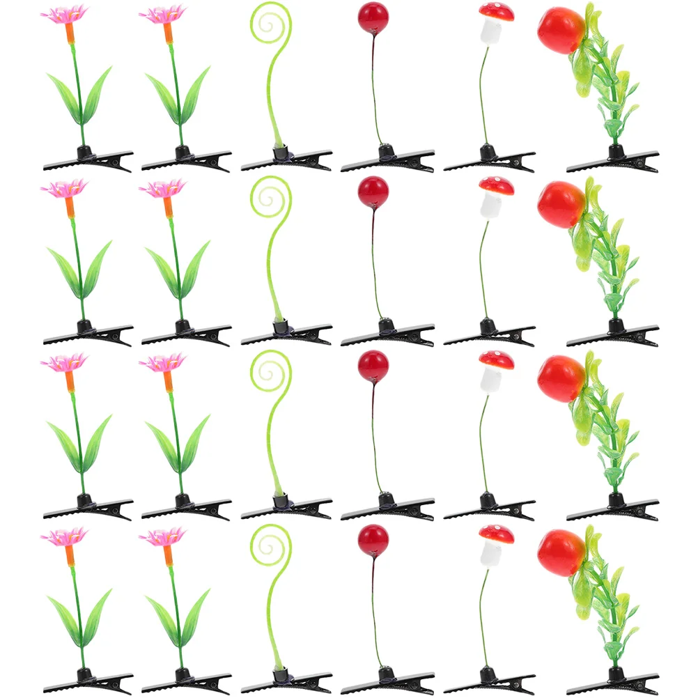 24 Pcs Simulation Plant Hair Clip Mini Clips for Bean Sprout Pin Girls Accessories 8-12 Iron Women
24 Pcs Simulation Plant Hair Clip Mini Clips for Bean Sprout Pin Girls Accessories 8-12 Iron Women