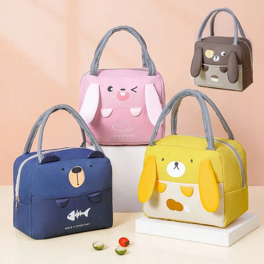 1pc Insulated Canvas Lunch Box Bag With Aluminum Foil Lining, Thickened And Waterproof, Large Capacity Portable Handbag
1pc Insulated Canvas Lunch Box Bag With Aluminum Foil Lining, Thickened And Waterproof, Large Capacity Portable Handbag