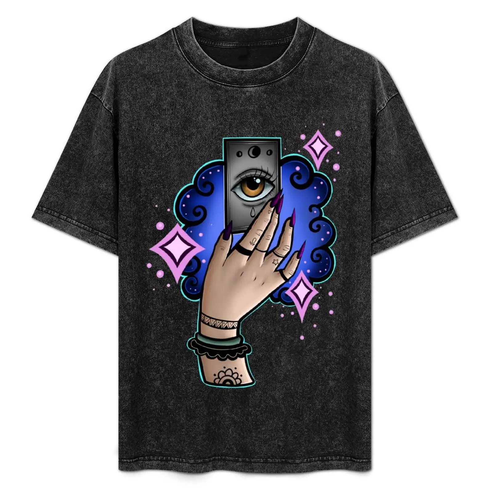 Witch Hands with Card. T-Shirt Fashion Casual Short Sleeve T-Shirt
Witch Hands with Card. T-Shirt Fashion Casual Short Sleeve T-Shirt