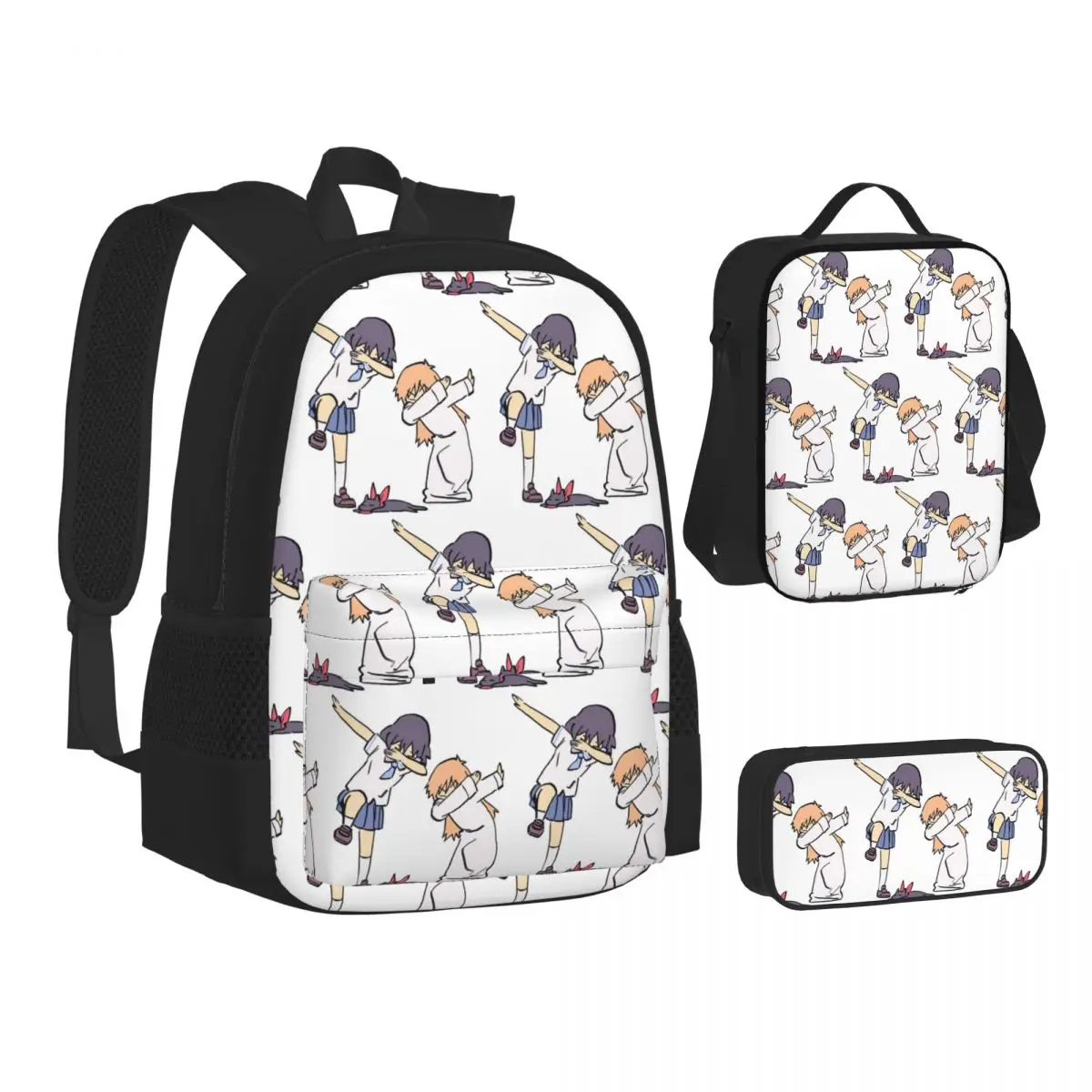 Nano And Hakase Dabbing Azumanga Daioh Backpacks Bookbag School Bags Children Rucksack Lunch Bag Pen Bag Three-Piece Set
Nano And Hakase Dabbing Azumanga Daioh Backpacks Bookbag School Bags Children Rucksack Lunch Bag Pen Bag Three-Piece Set