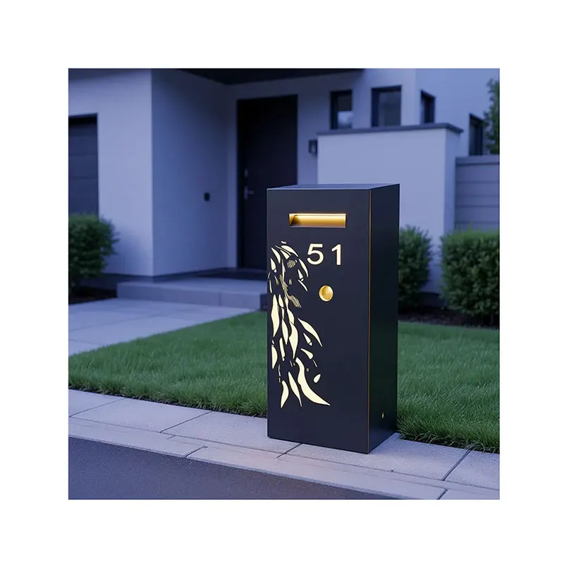 Large modern mailbox column, heavy-duty steel construction
Large modern mailbox column, heavy-duty steel construction