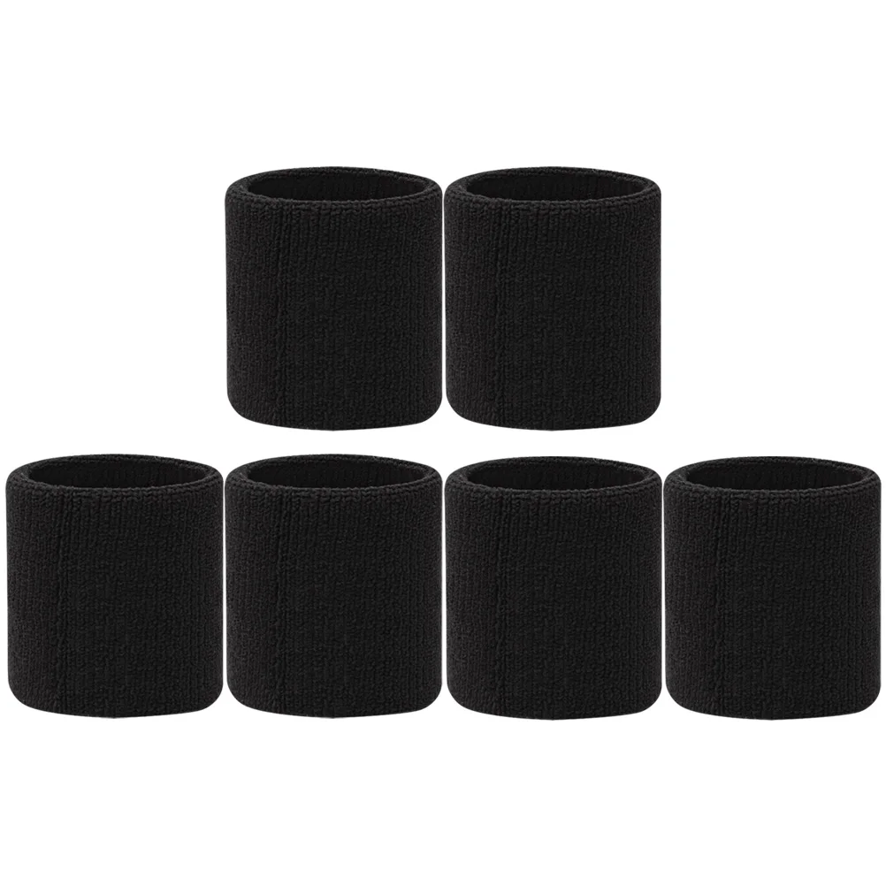 6pcs Black Wristbands Sweat Absorbing Elastic Fitness Accessories Wrist Brace Support Bands for Sports Cycling
6pcs Black Wristbands Sweat Absorbing Elastic Fitness Accessories Wrist Brace Support Bands for Sports Cycling
