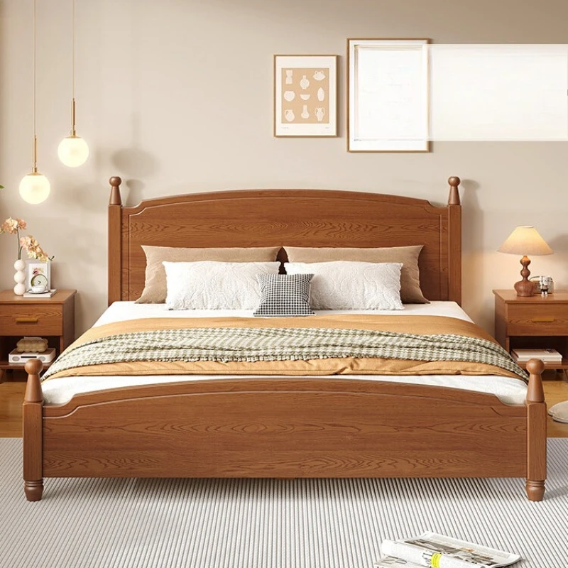 American retro Bed Solid wood double High-end atmosphere bed 1.2 meters Single Household cama matrimonial Bedroom furniture
American retro Bed Solid wood double High-end atmosphere bed 1.2 meters Single Household cama matrimonial Bedroom furniture