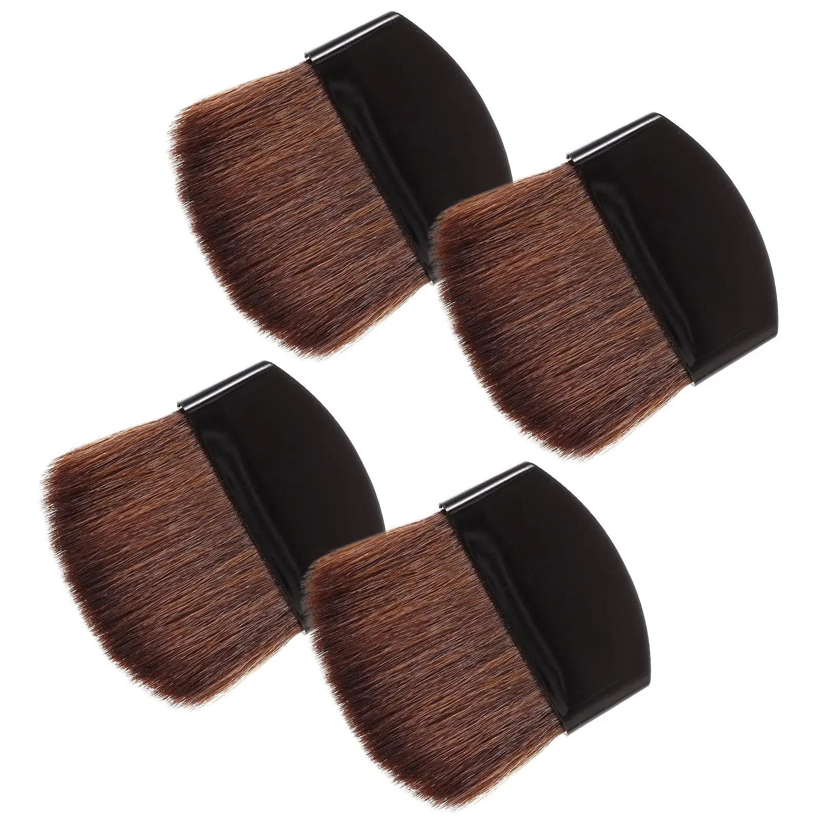 4 Pcs Makeup Brushes Half Circle Square Thin Slice Flat Blush Brush Mini Black Handle Hair
4 Pcs Makeup Brushes Half Circle Square Thin Slice Flat Blush Brush Mini Black Handle Hair
