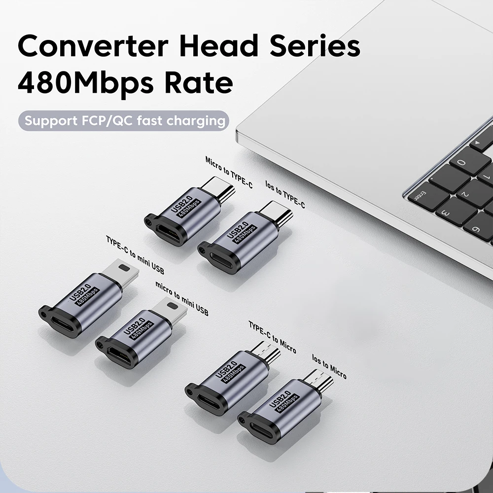 Micro USB to Type C Adapter 480Mbps Fast Charging Data Transfer Connector USB C Male to ios Female Converter For Android Phone
Micro USB to Type C Adapter 480Mbps Fast Charging Data Transfer Connector USB C Male to ios Female Converter For Android Phone