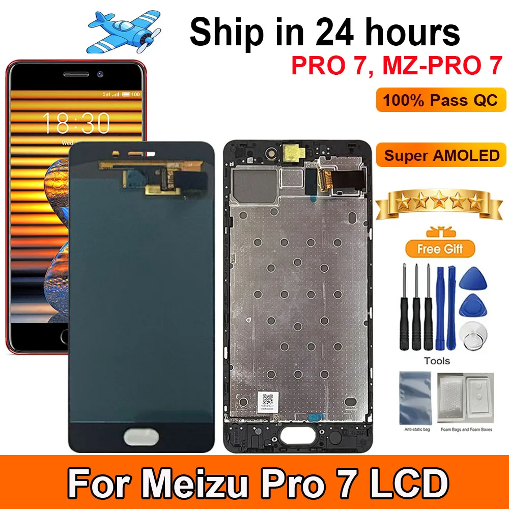 5.2”AMOLED Screen For Meizu Pro 7 LCD Display Touch Panel Digitizer Assembly Replacement With Frame For Meizu Pro 7 LCD
5.2”AMOLED Screen For Meizu Pro 7 LCD Display Touch Panel Digitizer Assembly Replacement With Frame For Meizu Pro 7 LCD