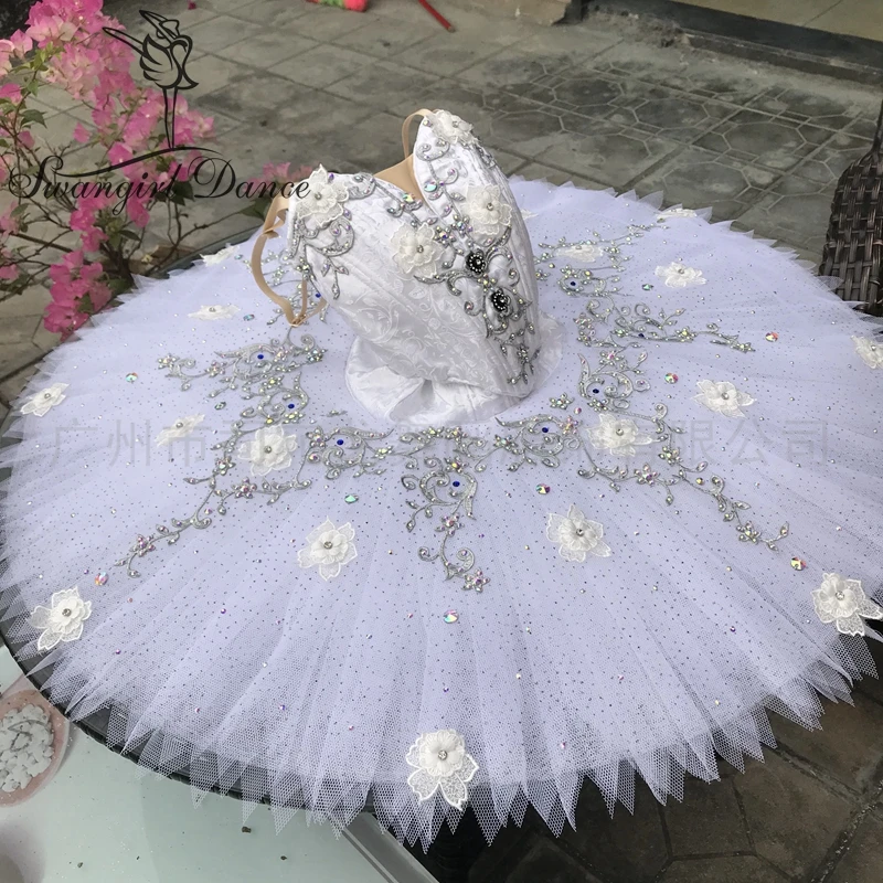Girls White Silver Fairy Flower Doll Competition Tutu Women Classical Stage Costume Tutu Women BT4002
Girls White Silver Fairy Flower Doll Competition Tutu Women Classical Stage Costume Tutu Women BT4002
