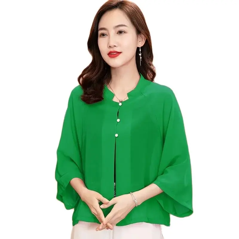 Chiffon Sun Protection Clothing Female 2025 Summer New Thin Shawl Jacket Tops Long Sleeves Cardigan Outerwear Casaco Feminino
Chiffon Sun Protection Clothing Female 2025 Summer New Thin Shawl Jacket Tops Long Sleeves Cardigan Outerwear Casaco Feminino