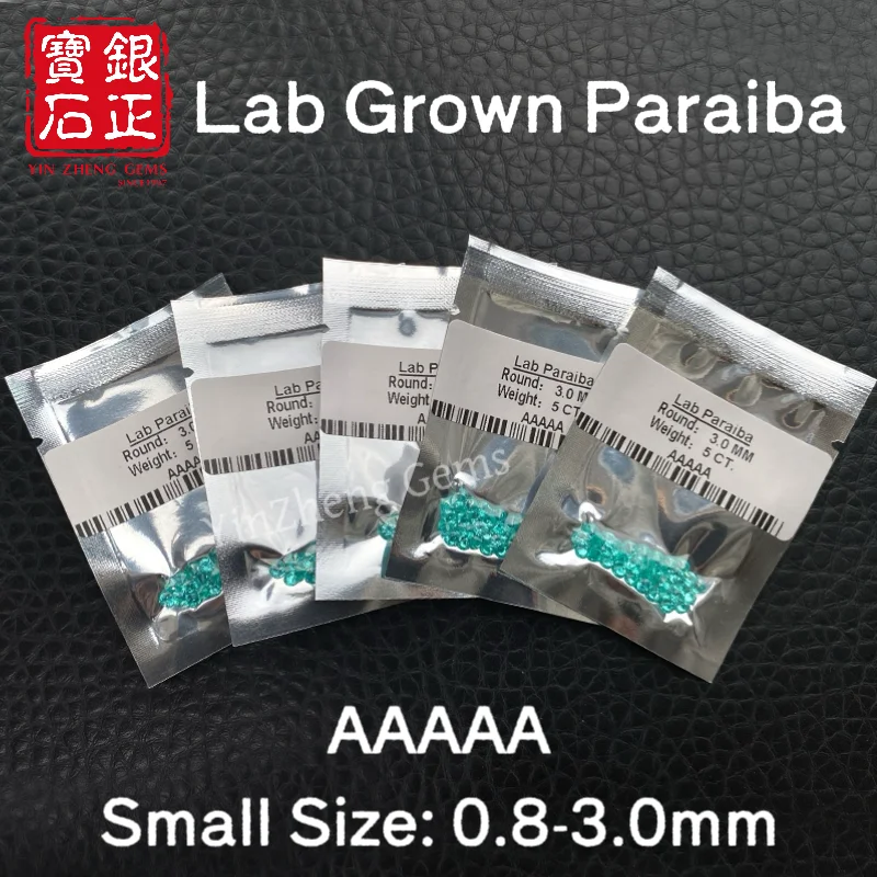 YinZheng Lab Grown Paraiba AAAAA Grade Round Shape Small Size 0.8-3.0mm 1.0CT/Pack Loose Stones Wholesales Synthetic Paraiba
YinZheng Lab Grown Paraiba AAAAA Grade Round Shape Small Size 0.8-3.0mm 1.0CT/Pack Loose Stones Wholesales Synthetic Paraiba