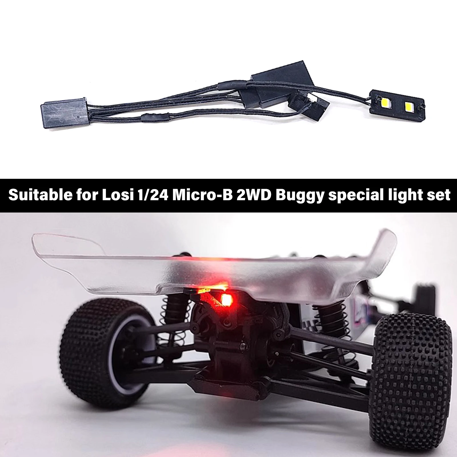 Передний прожектор и задний фонарь на радиоуправлении для багги Losi 1/24 Micro-B 2WD
Передний прожектор и задний фонарь на радиоуправлении для багги Losi 1/24 Micro-B 2WD