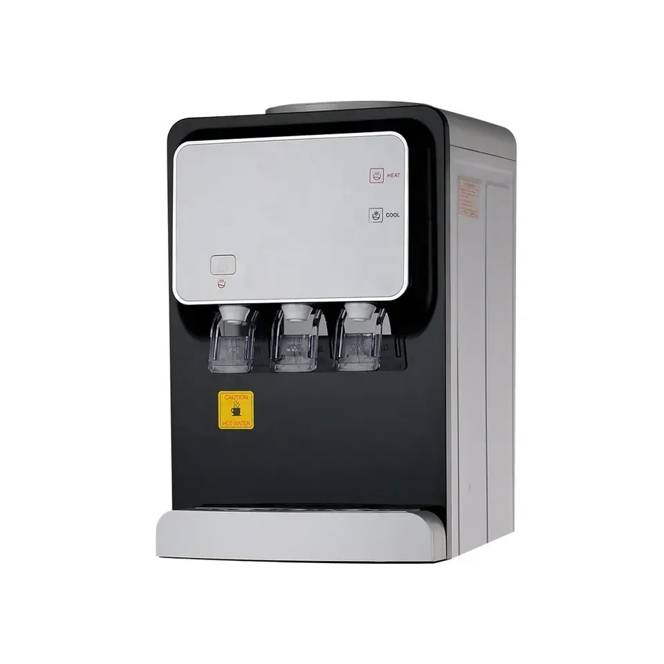 #Desktop compressor cooling 3 faucet instant heat 5 gallon hot and cold bottle water dispenser
#Desktop compressor cooling 3 faucet instant heat 5 gallon hot and cold bottle water dispenser