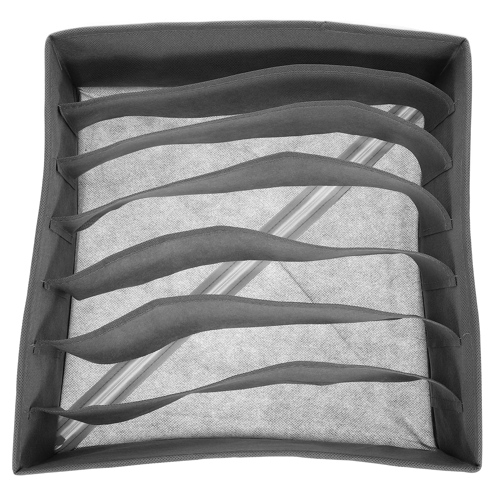 7-Compartment Underwear Organizer Storage Box 32x32x10cm Dark Grey Non-woven Fabric Sock Drawer Closet Space Saver Clothing
7-Compartment Underwear Organizer Storage Box 32x32x10cm Dark Grey Non-woven Fabric Sock Drawer Closet Space Saver Clothing