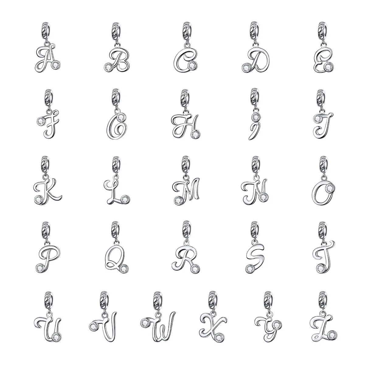 Dawn's Jewel 26 Letter Pendant S925 Sterling Silver European And American Jewelry Diy Bracelet
Dawn's Jewel 26 Letter Pendant S925 Sterling Silver European And American Jewelry Diy Bracelet