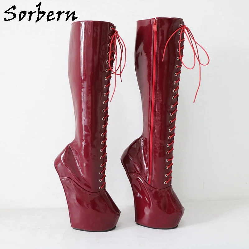 Sorbern Custom Lace Up Boot Unisex Heelless Boots Thick Platform Cosplay Shoes Fetish Drag Queen Footwear Size 15 Multi Colors
Sorbern Custom Lace Up Boot Unisex Heelless Boots Thick Platform Cosplay Shoes Fetish Drag Queen Footwear Size 15 Multi Colors
