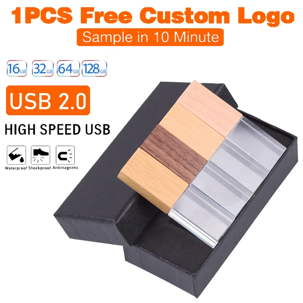 Free Custom Logo Pen Drive 128GB Crystal Wooden USB Flash Drive 64GB 32GB Box Creative Memory Stick Gift 16GB for Laptop USB 8GB
Free Custom Logo Pen Drive 128GB Crystal Wooden USB Flash Drive 64GB 32GB Box Creative Memory Stick Gift 16GB for Laptop USB 8GB