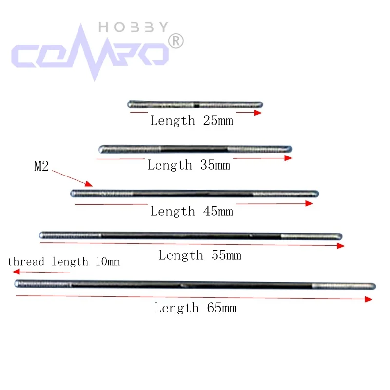 10 Pcs M2 Right-hand Thread Metal Steel Tie Push Rod Servo Linkage Shaft Pull For RC Airplane Model Parts Accessory
10 Pcs M2 Right-hand Thread Metal Steel Tie Push Rod Servo Linkage Shaft Pull For RC Airplane Model Parts Accessory